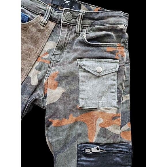 Jordan Craig Jeans Boy 12 Slim Camo Patchwork Legacy Edition Distressed Woodland - Picture 10 of 16